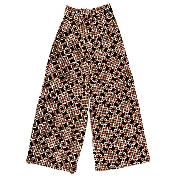 Faithfull The Brand Black Orange White Leia Pants Size 4 NWOT - Picture 4 of 7